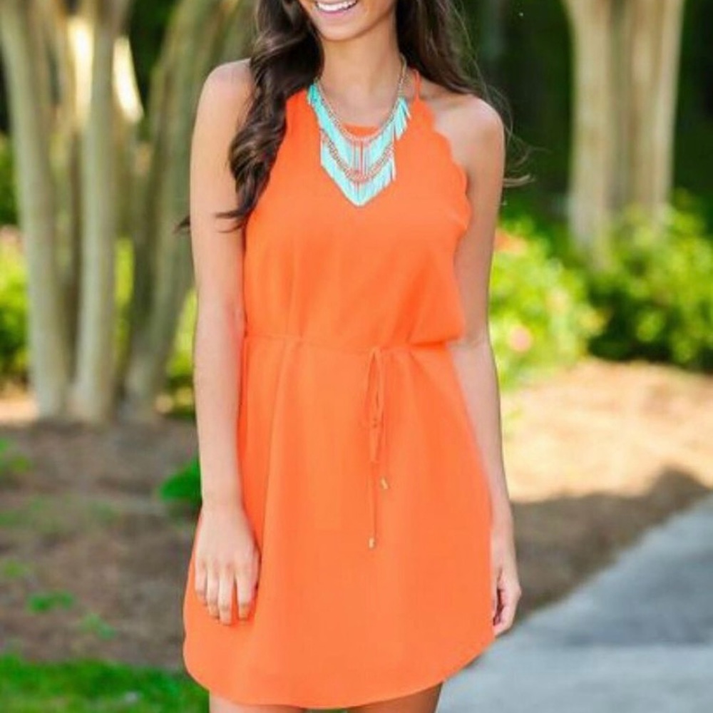Red Dress Boutique Orange High Neck Dress